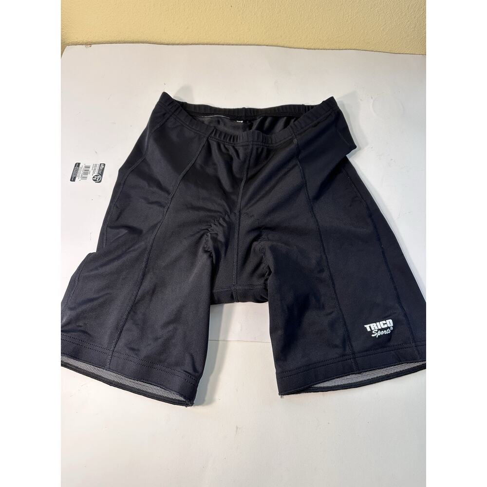 Trico Sport Men's Cycling Bike Compression Fitted Stretch Padded Black Large